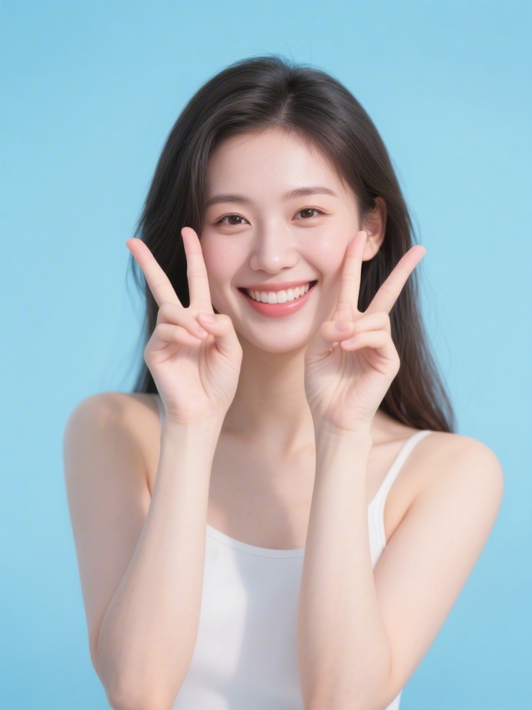 Peace Sign Wink